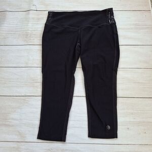 MPG Athletic Yoga Capris Large Black